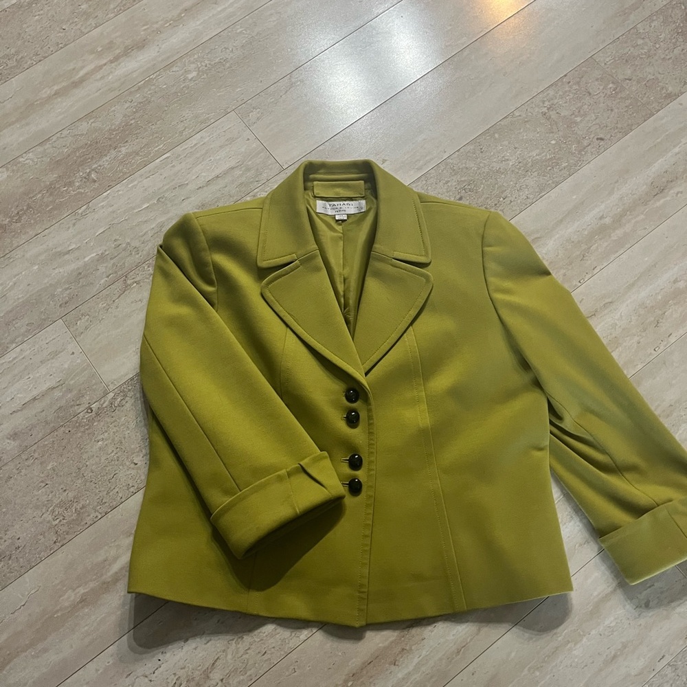 Tahari Lime Green Blazer
